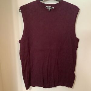 MELANIE LYNE:  Wine Sleeveless Top